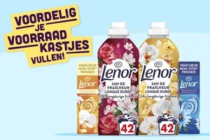 🌸2+3 gratis op Lenor geurboosters en wasverzachters
