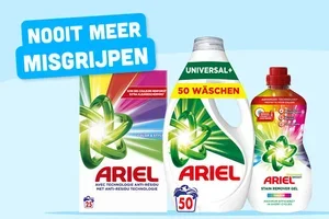 Dit weekend 1+2 gratis op heel veel Ariel