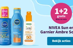 Alleen vandaag: 1+2 gratis op NIVEA Sun en Ambre Solaire