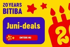 Herinnering: Vier samen met ons 20 jaar bitiba! Juni deals !
