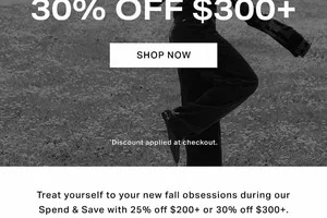 Spend & Save Starts Now