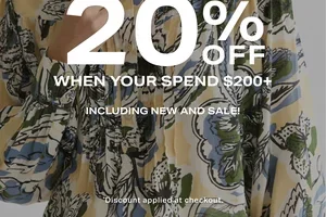 Did you hear? 20% off your order