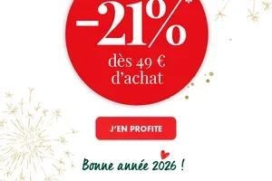 Aujourd’hui seulement : -21% dès 49€ d'achat 🎉