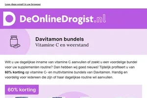 60% korting: Davitamon bundels Vit. C & Weerstand