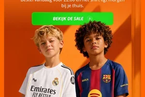 Mega sale: tot 80% korting! ⚽🎁