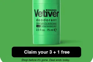 Your 3+1 FREE deal ends today