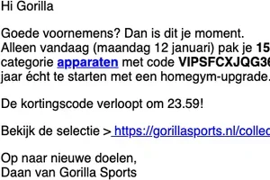 VIP SALE | 15% korting op apparaten – alleen vandaag