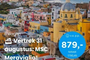 Fly & Drive Corfu & Albanië v.a. 799 | MSC Cruise parels vd Middellandse Zee v.a. 879 p.p.!