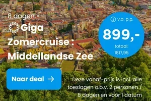 WOW! 🤯 4 dgn Ertsgebergte + ontbijt & wellness 119 | GIGA Zomercuise Middellandse Zee 899 p.p.!