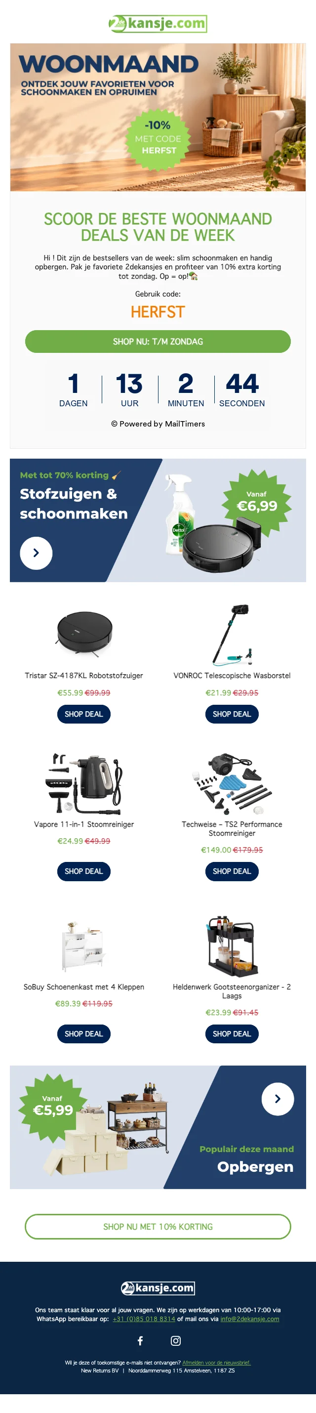 Bewijs van coupon - 2dekansje - Kortingscode: [[10% extra korting]] op alles tijdens de woonmaand