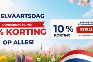 -10% alleen vandaag: Profiteer van Hemelvaartsdag! 🎉