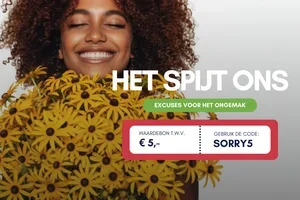 Het spijt ons 🌷