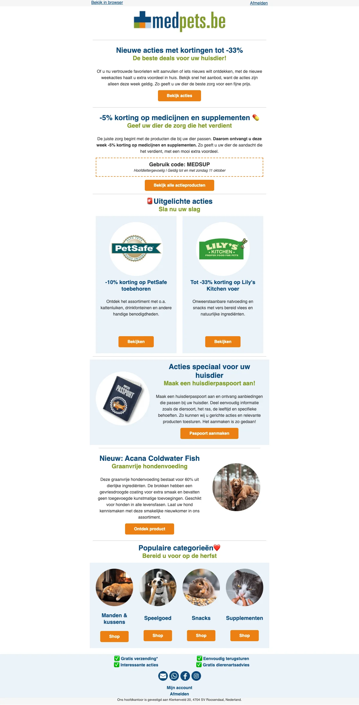 Bewijs van coupon - Medpets - Kortingscode: [[5% korting]] op medicijnen en supplementen