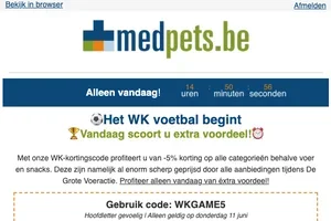 🏆Scoor -5% korting! Alleen vandaag⏰