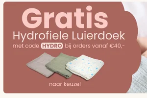 🎁 Gratis hydrofiele luierdoek bij bestellingen vanaf €40,-