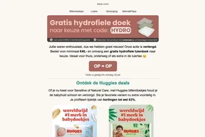 ⏳ Laatste kans: GRATIS hydrofiele luierdoek