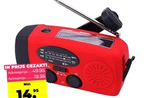 NIEUWE VOORRAAD 📦 Oplaadbare Noodradio / Tuinstoel Verstelbaar / Polo's / Inklapbaar Droogrek / Brommerhoes