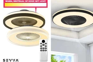🥵 KORTINGKNALLERS: Plafondventilator -50% / Schaduwdoek XL / Robotstofzuiger / Deurhor 1+1 Gratis / 2x Oplaadbare Kaarsen