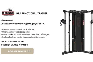 Nog steeds afgeprijsd én gratis gemonteerd: Functional Trainer Pro
