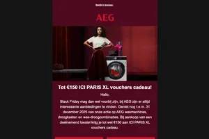 Ontdek onze actie op wasmachines en droogkasten met ICI PARIS XL!