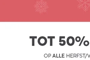 Vanaf nu tot 50% korting in de SALE!