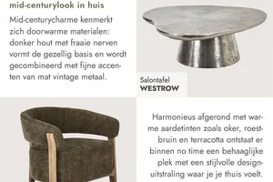 Zo haal je de moderne mid-centurylook in huis
