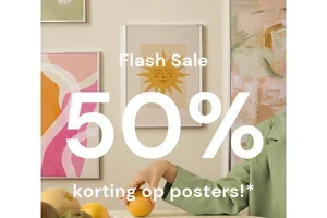 Flash Sale! 50%* enkel vandaag