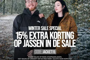 15% EXTRA op alle jassen in de Sale! ❄️🧥