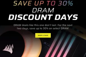 Two Days Left: Save Up to 30% on DRAM