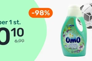 Omo Apple Blossom wasmiddel 1l: €0,10
