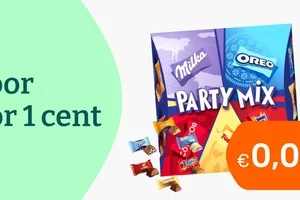 Milka €0,01 + Haribo €0,99