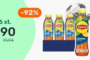 6 flesjes Lipton Ice Tea voor €0,90 🍋