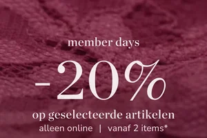 -20% voor Members. Alleen online🖤