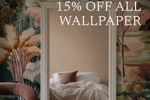 15% korting op alle behang 🌾