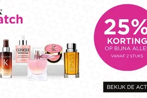25% korting op bijna alles vanaf 2 stuks