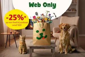 25% korting op non-food 🐾