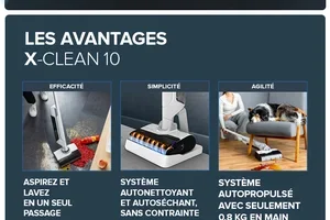 Soldes : -230€ sur le X-Clean 10 aspirateur laveur