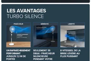 🌡️ plus de 30°C ces prochains jours ? Préparez-vous. Turbo Silence à 99,99€