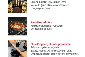 🍳 -25% sur la céramique anti-rayures Tefal – code 25FUSION