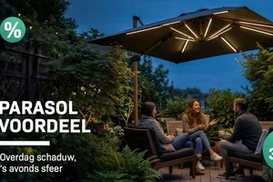 Parasol voordeel: geniet langer buiten 🏖️