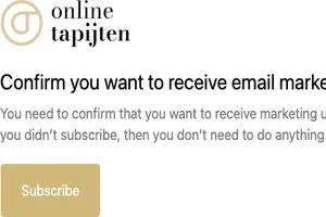 Confirm you want to receive email marketing