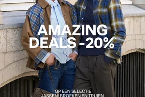 Ontdek ons nieuw magazine! -20% op jassen, truien en broeken.*