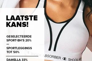 Laatste kans! 20–50% korting op geselecteerde sportkleding💙