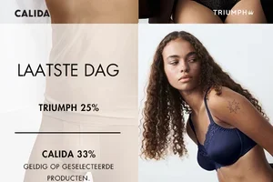 Laatste dag! Triumph 25% | Calida 33%