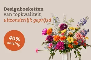 Normaal doen we dit nooit: 40% korting op premium boeketten