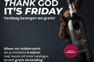 😎 GRATIS VERZENDING: Godzijdank is het vrijdag!