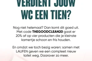 20% korting en maak kans op een toilet!