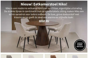 Nieuw! Eetkamerstoel Niko ✨