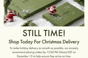 Still Time: Order Today for Christmas Delivery