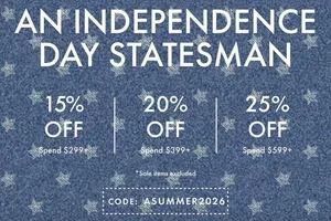 Celebrate the 4th: Up to 25% Off Sitewide